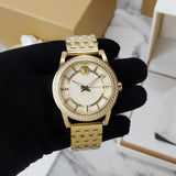  Shop Authentic Versace Code Quartz Silver Dial Gold Steel Strap Watch For Men - VEPO00420 - Luxxuri