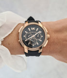  Shop Authentic Michael Kors Sydney Pave Black Dial Black Silicone Strap Watch for Women - MK7245 - Luxxuri