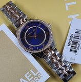  Shop Authentic Michael Kors Lauryn Quartz Blue Dial Two Tone Steel Strap Watch For Women - MK3929 - Luxxuri