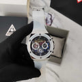  Shop Authentic Guess Poseidon Chronograph Rainbow Dial White Silicone Strap Watch For Men - GW0425G4 - Luxxuri