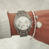 Shop Authentic Michael Kors Mini Bradshaw Crystals Silver Dial Silver Steel Strap Watch For Women - MK6454 - Luxxuri