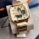  Shop Authentic Fossil Retro Analog-Digital Gold Dial Gold Steel Strap Watch for Men - FS5889 - Luxxuri