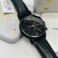  Shop Authentic Fossil Neutra Chronograph Black Dial Black Leather Strap Watch for Men - FS5503 - Luxxuri