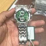  Shop Authentic Maurice Lacroix Aikon Chronograph Green Dial Silver Steel Strap Watch For Men - AI1018-SS002-630-1 - Luxxuri