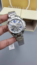  Shop Authentic Michael Kors Bradshaw Quartz Silver Dial Silver Steel Strap Watch For Women - MK6320 - Luxxuri
