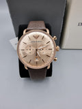  Shop Authentic Emporio Armani Aviator Grey Dial Brown Leather Strap Watch For Men - AR11106 - Luxxuri