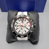  Shop Authentic Tommy Hilfiger Nolan Multi Function White Dial White Rubber Strap Watch for Men - 1791146 - Luxxuri