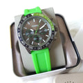  Shop Authentic Fossil Bannon Chronograph Grey Dial Green Silicone Strap Watch for Men - BQ2501 - Luxxuri