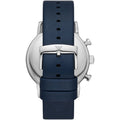 Emporio Armani Luigi Chronograph Blue Dial Blue Leather Strap Watch For Men - AR11451