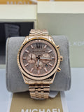  Shop Authentic Michael Kors Lexington Rose Gold Dial Rose Gold Stainless Steel Strap Watch for Men - MK8580 - Luxxuri