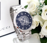  Shop Authentic Gucci G Timeless Diamonds Black Dial Silver Steel Strap Watch For Women - YA1264125 - Luxxuri