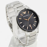  Shop Authentic Emporio Armani Renato Quartz Black Dial Silver Steel Strap Watch For Men - AR11179 - Luxxuri