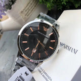  Shop Authentic Emporio Armani Renato Quartz Black Dial Silver Steel Strap Watch For Men - AR11179 - Luxxuri
