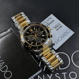  Shop Authentic Movado Series 800 Chronograph Black Dial Two Tone Steel Strap Watch For Men - 2600146 - Luxxuri