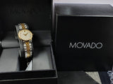  Shop Authentic Movado Museum Classic Diamonds Mother of Pearl Dial Two Tone Steel Strap Watch For Women - 0606613 - Luxxuri