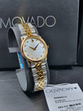  Shop Authentic Movado Museum Classic Diamonds Mother of Pearl Dial Two Tone Steel Strap Watch For Women - 0606613 - Luxxuri