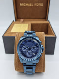  Shop Authentic Michael Kors Brecken Chronograph Quartz Blue Dial Blue Steel Strap Watch For Men - MK6361 - Luxxuri