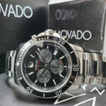  Shop Authentic Movado Series 800 Chronograph Black Dial Silver Steel Strap Watch For Men - 2600142 - Luxxuri