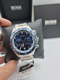  Shop Authentic Hugo Boss Ikon Blue Dial Silver Steel Strap Watch for Men - 1512963 - Luxxuri