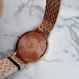  Shop Authentic Emporio Armani Dress Quartz Rose Gold Dial Rose Gold Steel Strap Watch For Women - AR11062 - Luxxuri