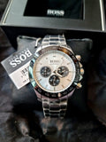  Shop Authentic Hugo Boss Ikon White Dial Silver Steel Strap Watch for Men - 1512964 - Luxxuri