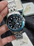  Shop Authentic Fossil FB-01 Chronograph Black Dial Silver Steel Strap Watch for Men - FS5827 - Luxxuri