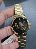  Shop Authentic Michael Kors Runway Quartz Black Dial Gold Steel Strap Watch For Women - MK6682 - Luxxuri