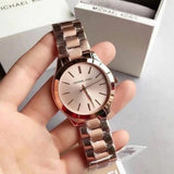  Shop Authentic Michael Kors Runway White Dial Two Tone Stainless Steel Strp Watch for Women - MK3204A - Luxxuri