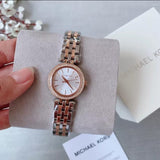  Shop Authentic Michael Kors Darci Silver Dial Two Tone Steel Strap Watch for Women - MK3298 - Luxxuri
