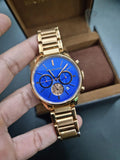  Shop Authentic Michael Kors Bradshaw Quartz Blue Dial Rose Gold Steel Strap Watch For Women - MK5951 - Luxxuri