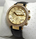  Shop Authentic Michael Kors Parker Gold Dial Blue Leather Strap Watch for Women - MK2280 - Luxxuri