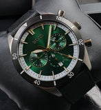  Shop Authentic Hugo Boss Santiago Green Dial Black Nylon Strap Watch for Men - 1513936 - Luxxuri