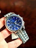  Shop Authentic Michael Kors Lexington Chronograph Blue Dial Silver Steel Strap Watch for Men - MK8280 - Luxxuri
