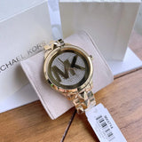  Shop Authentic Michael Kors Runway Mercer Crystals Gold Dial Gold Steel Strap Watch For Women - MK6714 - Luxxuri