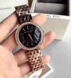  Shop Authentic Michael Kors Darci Black Dial Rose Gold Steel Strap Watch for Women - MK3402 - Luxxuri