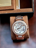  Shop Authentic Michael Kors Camille Chronograph White Dial Rose Gold Steel Strap Watch for Women - MK5636 - Luxxuri