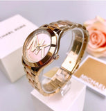  Shop Authentic Michael Kors Mini Slim Runway Rose Gold Dial Two Tone Steel Strap Watch for Women - MK3650 - Luxxuri
