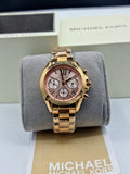  Shop Authentic Michael Kors Bradshaw Chronograph Rose Gold Dial Rose Gold Steel Strap Watch for Women - MK5799 - Luxxuri