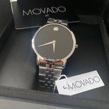  Shop Authentic Movado Museum Classic Black Dial Silver Steel Strap Watch for Men - 0607199 - Luxxuri
