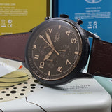  Shop Authentic Fossil Retro Pilot Chronograph Brown Dial Brown Leather Strap Watch for Men - FS5833 - Luxxuri