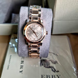  Shop Authentic Burberry The City Nude Dial Rose Gold Steel Strap Watch for Women - BU9228 - Luxxuri
