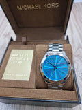  Shop Authentic Michael Kors Runway Blue Dial Silver Steel Strap Watch for Women - MK3292 - Luxxuri