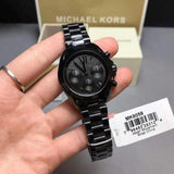  Shop Authentic Michael Kors Bradshaw Chronograph Black Dial Black Steel Strap Watch For Women - MK6058 - Luxxuri