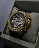  Shop Authentic Guess Trophy Multifunction Black Dial Black Rubber Strap Watch for Men - GW0333G2 - Luxxuri
