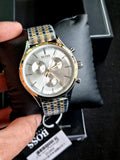  Shop Authentic Hugo Boss Companion Silver Dial Two Tone Mesh Bracelet Watch for Men - 1513654 - Luxxuri