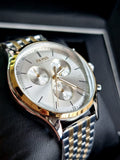  Shop Authentic Hugo Boss Companion Silver Dial Two Tone Mesh Bracelet Watch for Men - 1513654 - Luxxuri