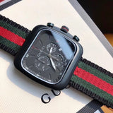  Shop Authentic Gucci Coupe Chronograph Quartz Black Two Tone NATO Strap Watch For Men - YA131202 - Luxxuri