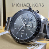  Shop Authentic Michael Kors Layton Chronograph Green Dial Silver Steel Strap Watch For Men - MK8912 - Luxxuri