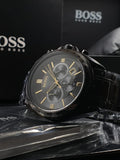  Shop Authentic Hugo Boss Driver Black Dial Black Steel Strap Watch for Men - 1513277 - Luxxuri