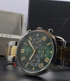  Shop Authentic Guess Hendrix Green Dial Two Tone Steel Strap Watch For Men - GW0066G2 - Luxxuri